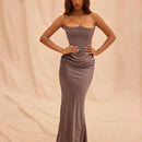 Women’s Strapless Velvet Dress