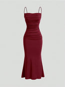 Women’s Burgundy Maxi Dress