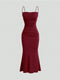 Women’s Burgundy Maxi Dress