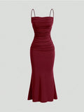 Women’s Burgundy Maxi Dress