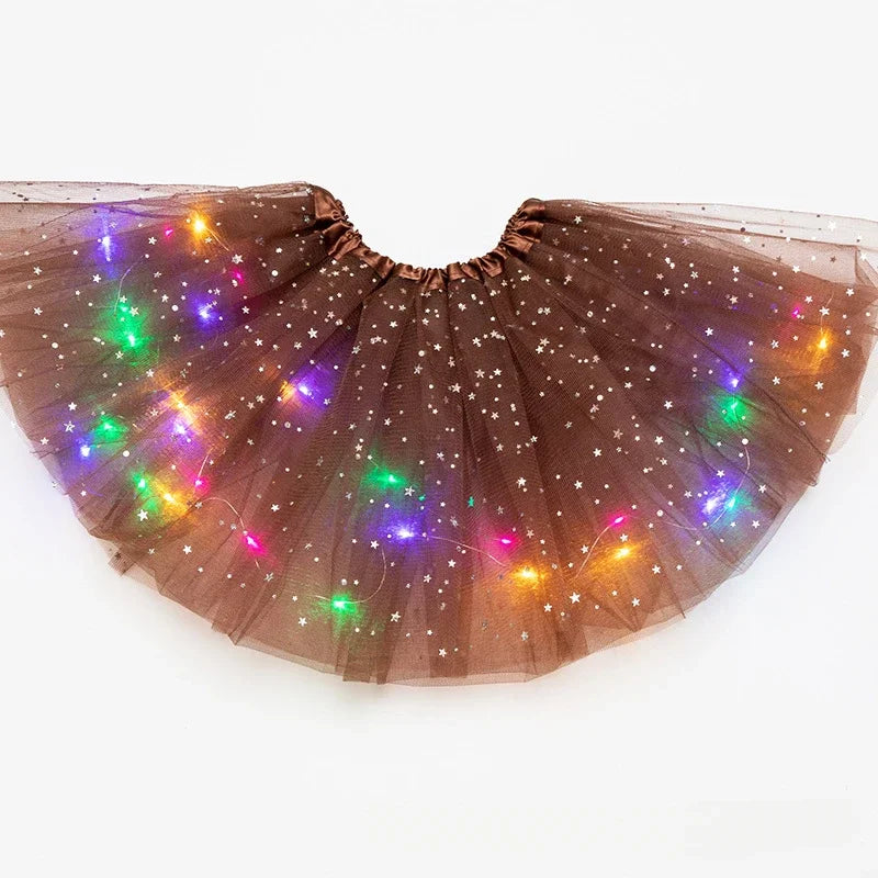 LED Glowing Light Girl's Skirt