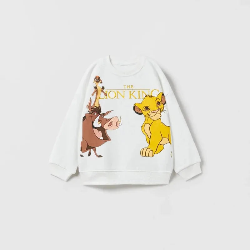 Kids Cartoon Printed Lion Kings Jumpers