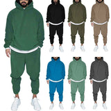 Men's Solid Color Fleece Hoodie