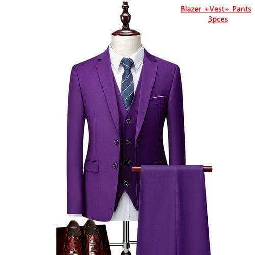 Mens Suit Three-piece