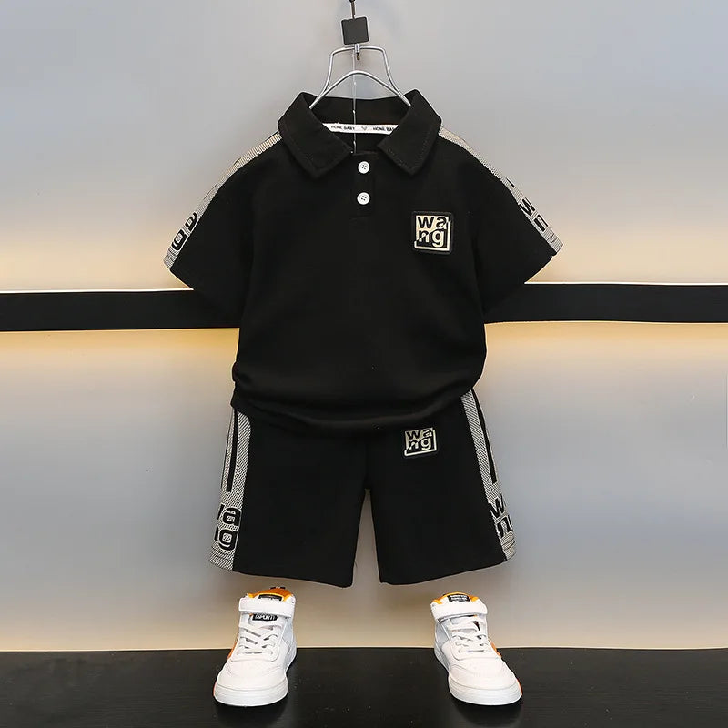 Boys Polo T-shirt & Shorts Co-Ord