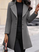 Women's Cross Woolen Coat