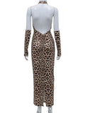 Women's Sexy Leopard Print Maxi Dress