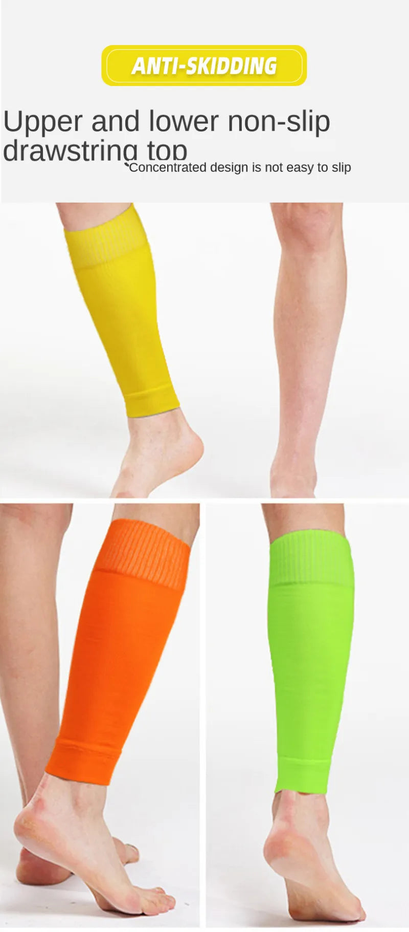 Sports shin guard socks