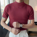 Short Sleeve Casual Knit T-Shirt