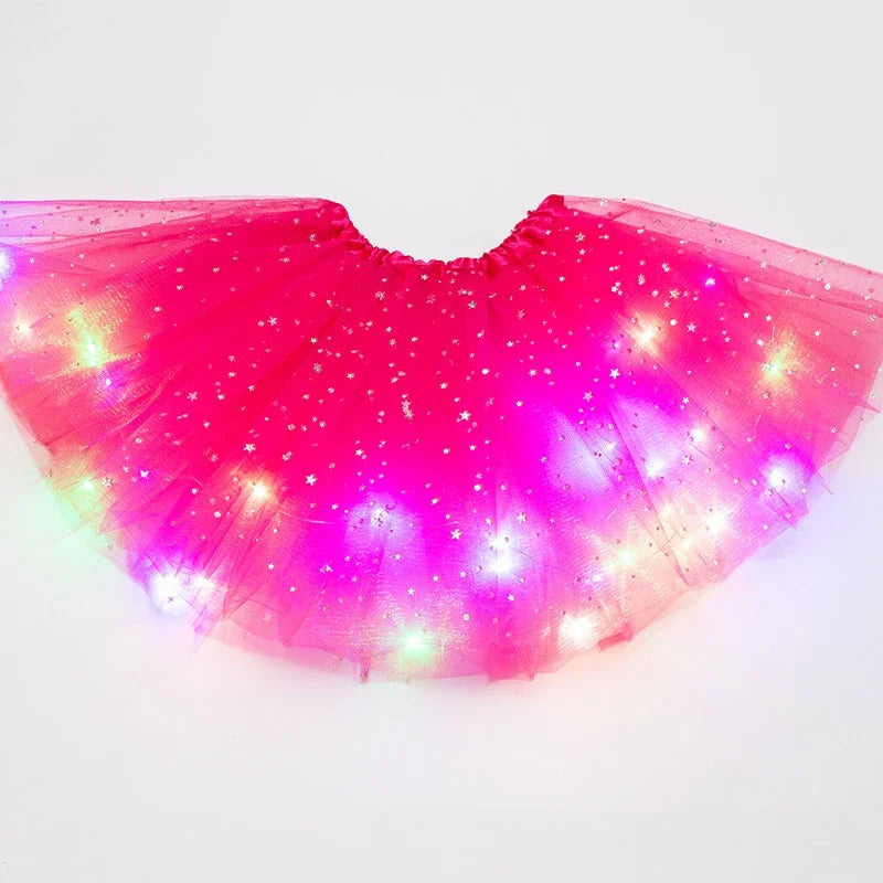 LED Glowing Light Girl's Skirt
