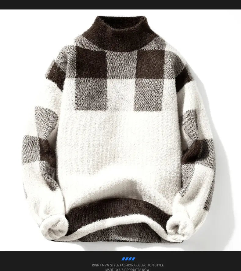 Men's Knitted Turtleneck Sweater