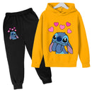 Girls Stitch Hoodies + Pants Co-Ord