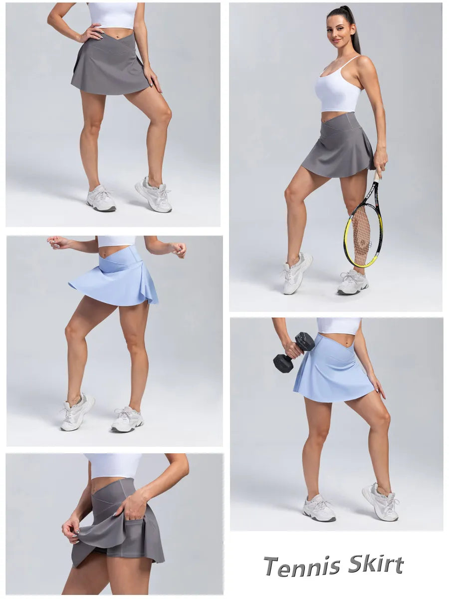 High-Waisted Golf Sports Skirts