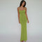 Women's Solid Color Sleeveless Backless Elegant Bodycon Maxi Dress