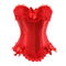 Women's Corset Top Bustier Plus Size Overbust Zipper