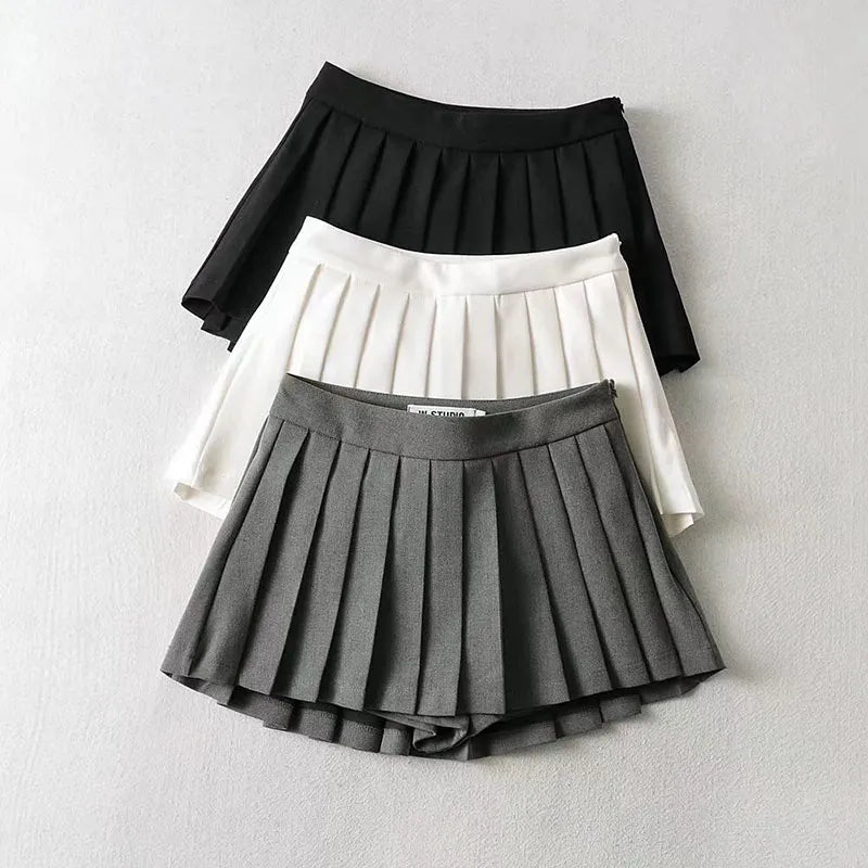 Women's Pleated Designed Dance Skirts.