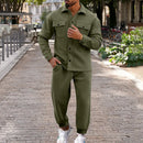 Men's Long-Sleeved Jacket And Pant Sets