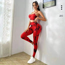 Women's Tie Dye Bra And High Waist Leggings