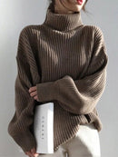 Women Knit Turtleneck Jumper