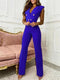 Women's Long Sleeved Slim Pattern jumpsuit