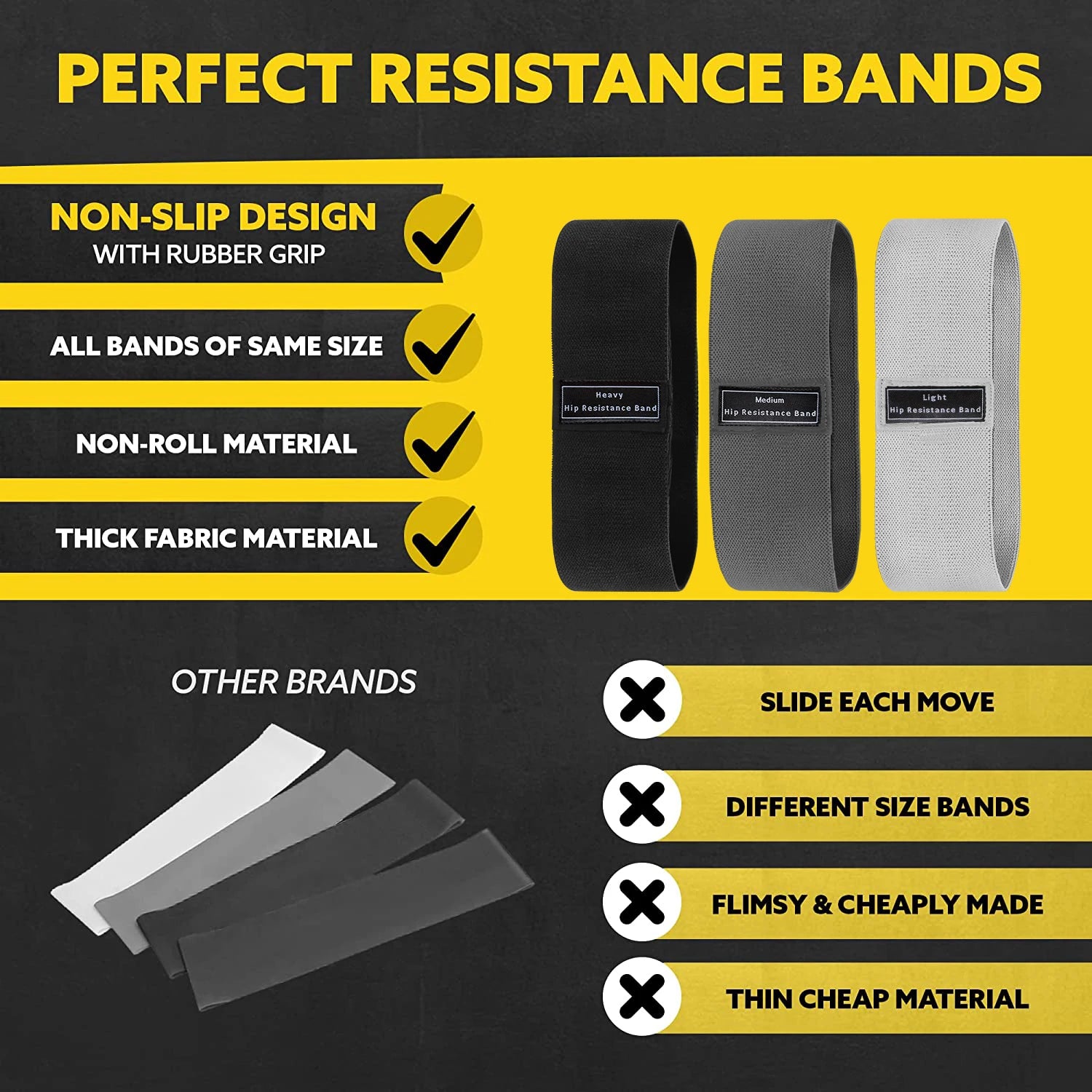 Resistance Thigh Elastic Workout Bands.