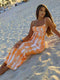 Women Sleeveless Slim Beach Long Dress