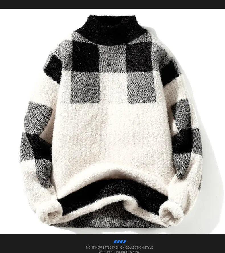 Men's Knitted Turtleneck Sweater