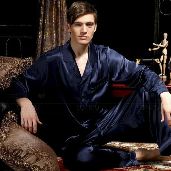 Men's Silk Sleepwear Dress