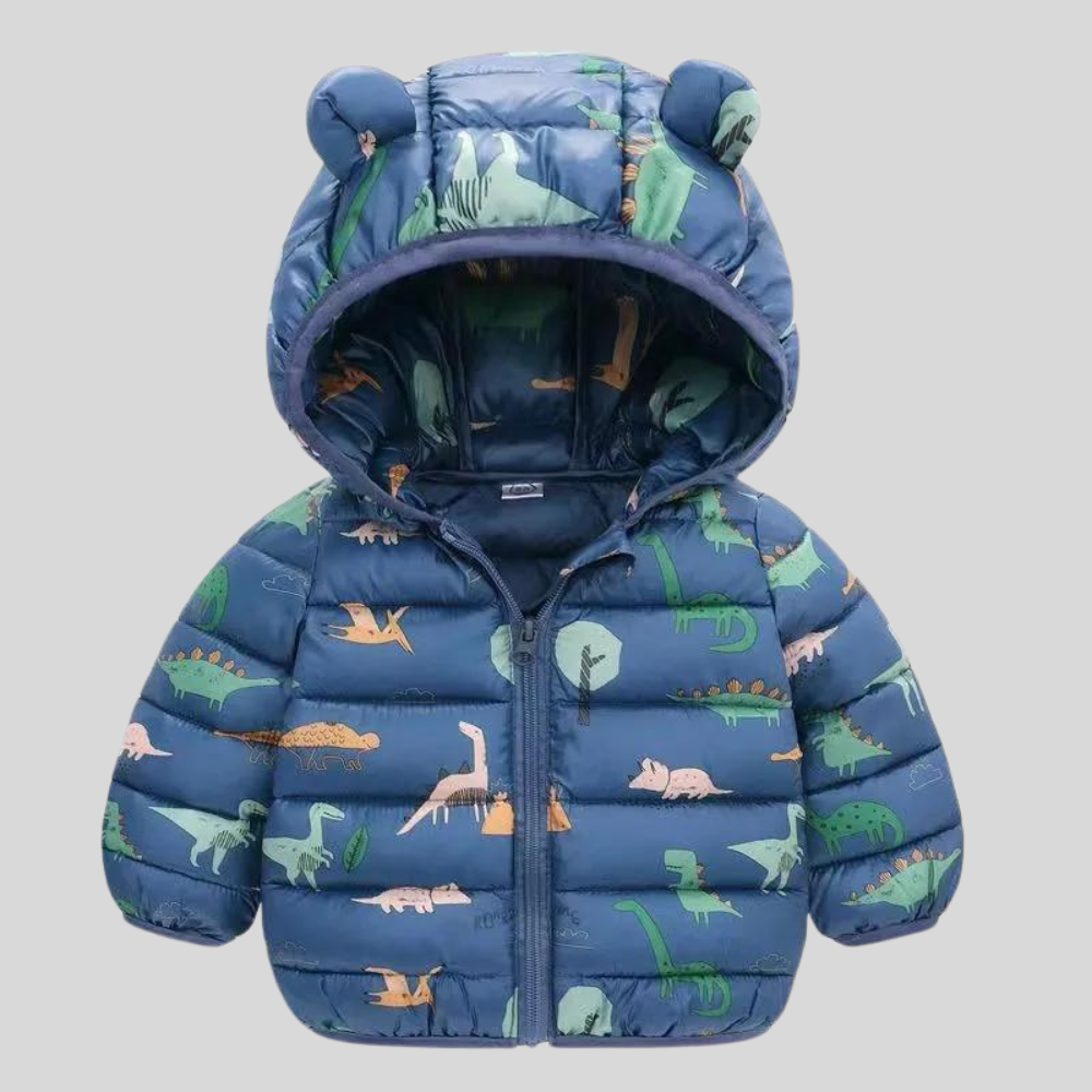 Kid's Warm Hooded Down Jacket