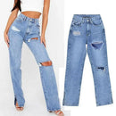 Women’s Sexy Ripped High Waist Denim Jeans