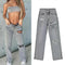 Women’s Sexy Ripped High Waist Denim Jeans