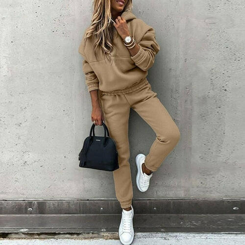 Womens 2 Piece Sets Sportswear Ladies New Pullover Tracksuit Women