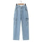 Men's High Waist Loose Cargo Jeans