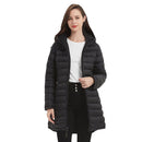 Women's Mid-length Winter Wear Hooded Cotton Jacket