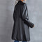 Women's Leather Slim Long-sleeved Windbreaker Coat