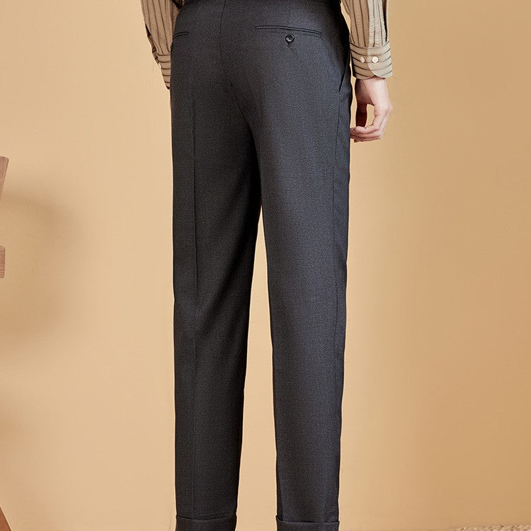 Men's Casual Straight-leg Suit Pants