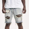 Men's Cutout Denim Shorts