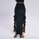 Women's One Shoulder Ruffle Top + Ruffle Skirt Set