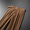 Men's High Waist Double Pleated Vertical Trousers