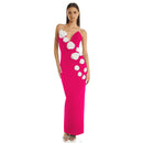 Women's Flower Design Bandage One-piece Dress