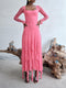 Women's Long Sleeve Ruffle Hem Dress