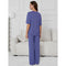 Women's Short-sleeved Top And Long Pant Co-Ord Pyjamas Set