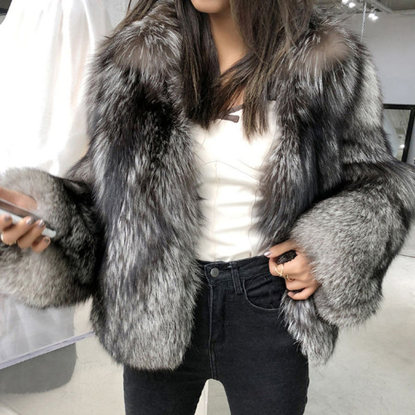 Women's Imitation Fluffy Fur Coat