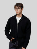 Men's Knitted Zipper Thickened Warm Jacket