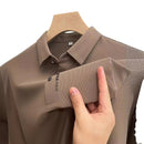 Men's Business Lapel Long Sleeve Shirt