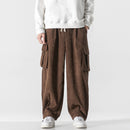 Men's Corduroy Loose Wide Leg Straight Casual Pants