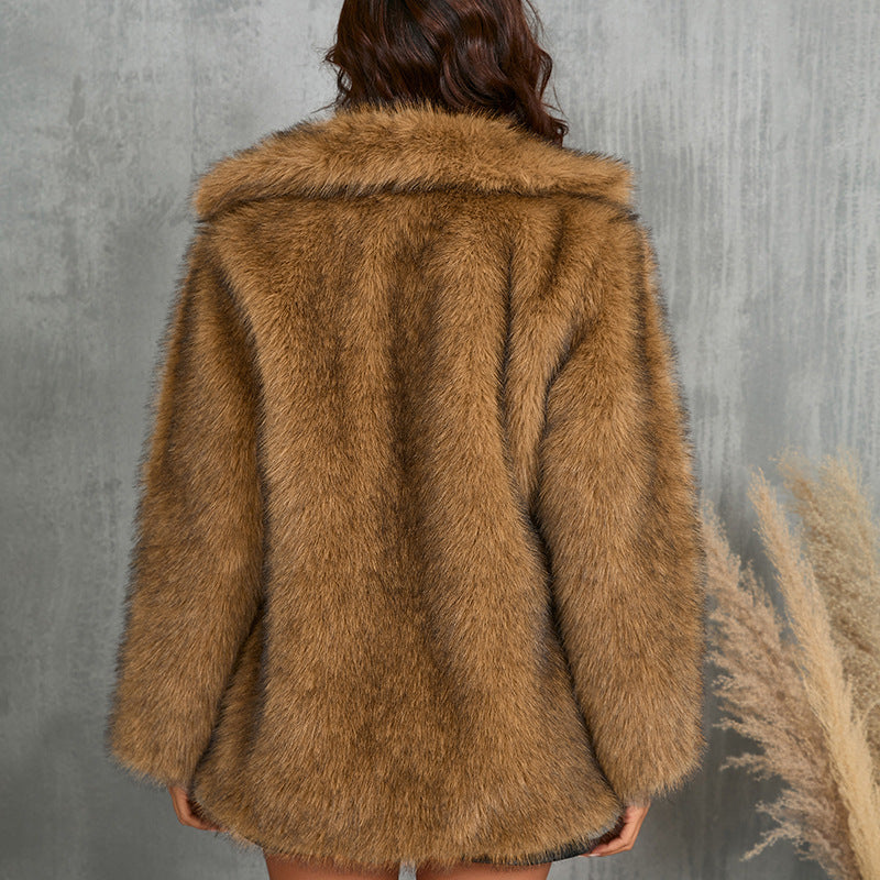 Women's Toka Fur Collar Coat